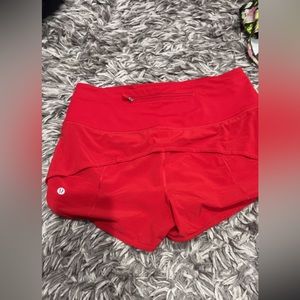 Lululemon high rise speed up 2.5 shorts